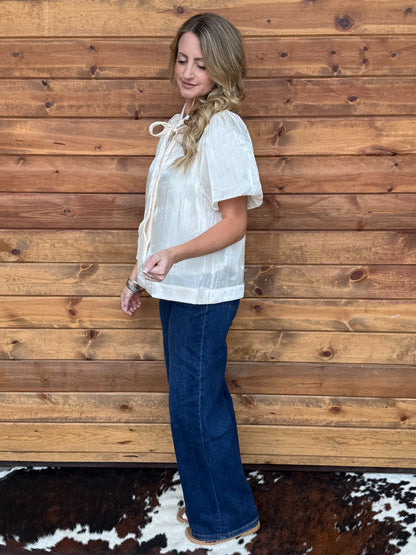 Fancy Cowgirl Blouse *Cream