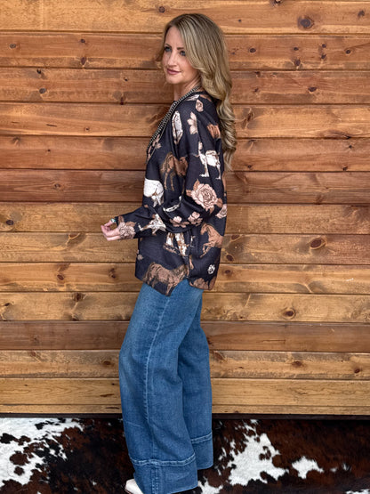 The Floral Bull Long Sleeve