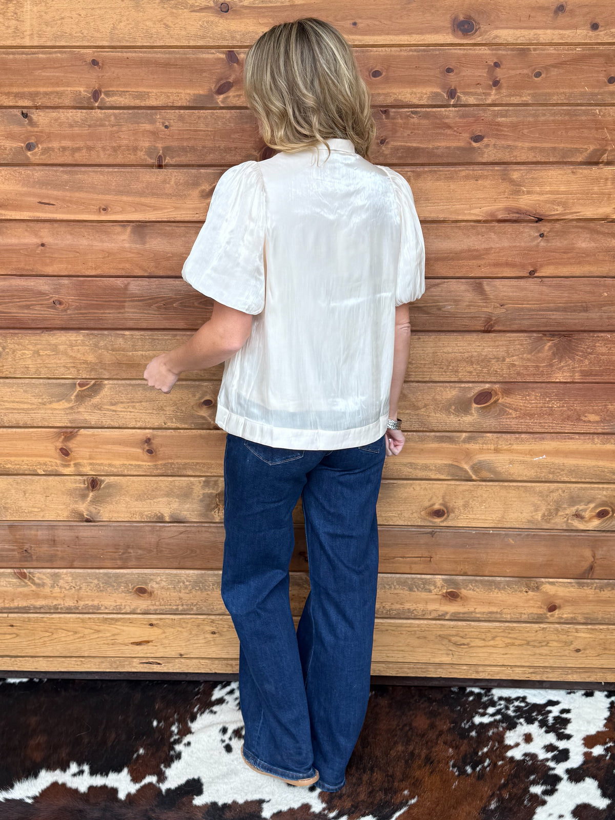 Fancy Cowgirl Blouse *Cream
