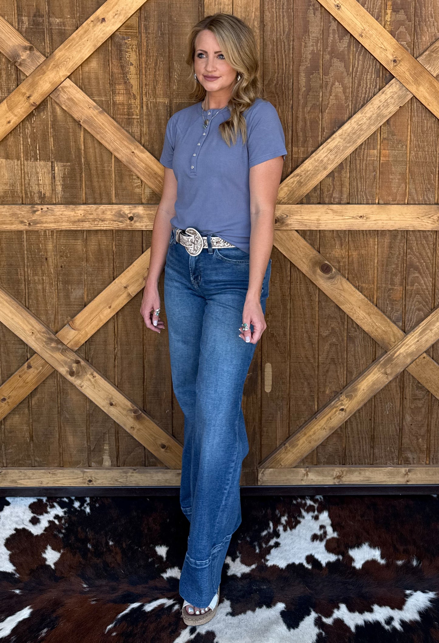 Yoakum Tee *Denim