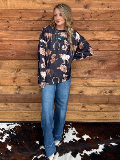 The Floral Bull Long Sleeve