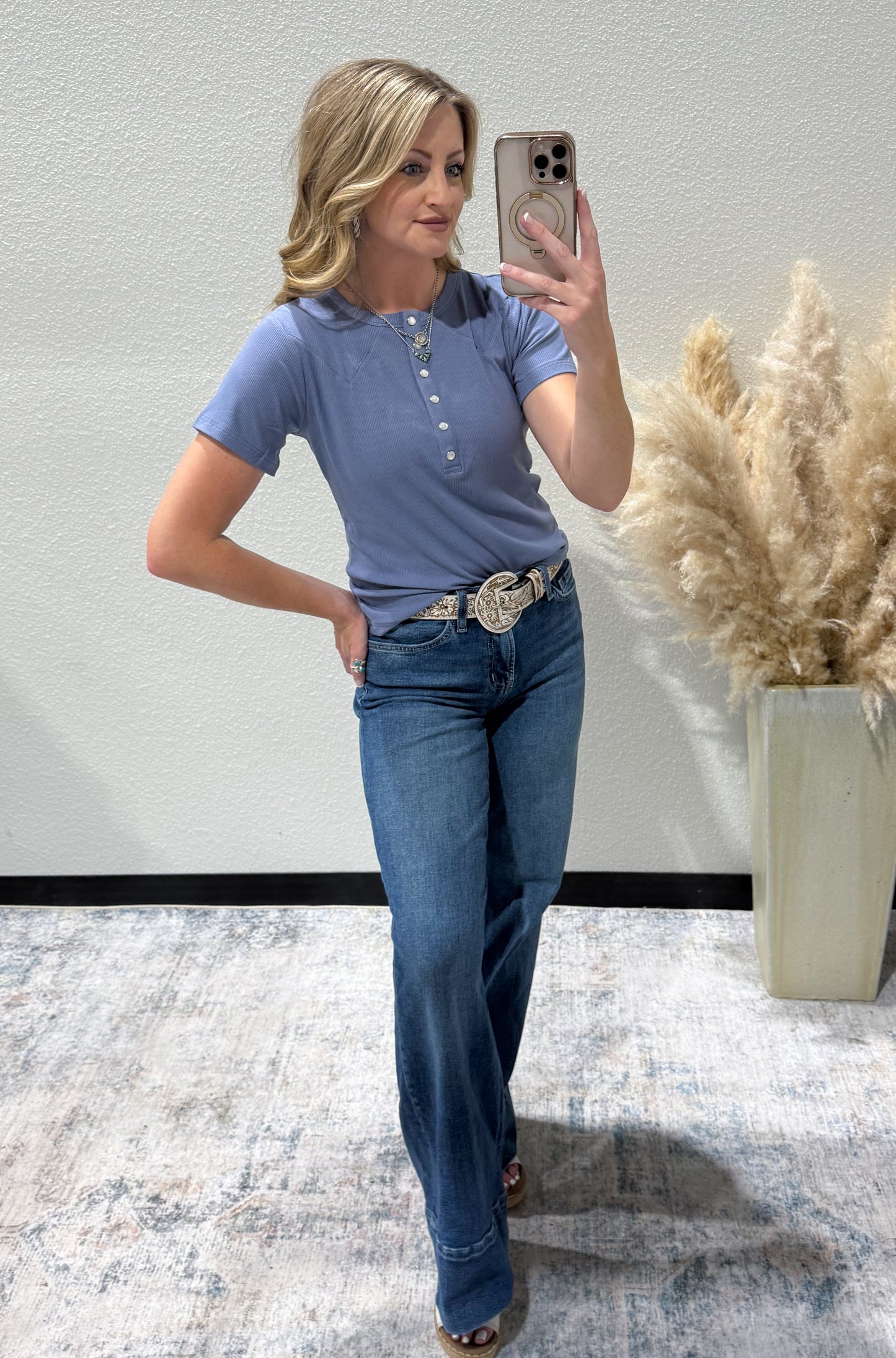 Yoakum Tee *Denim