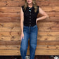 Simple Button-Up Tank *Black