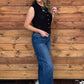 Simple Button-Up Tank *Black