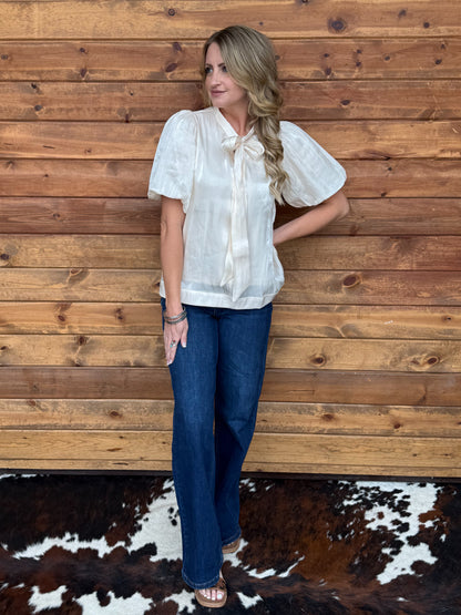 Fancy Cowgirl Blouse *Cream