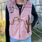 Southern Cactus Puffer Vest *Mauve