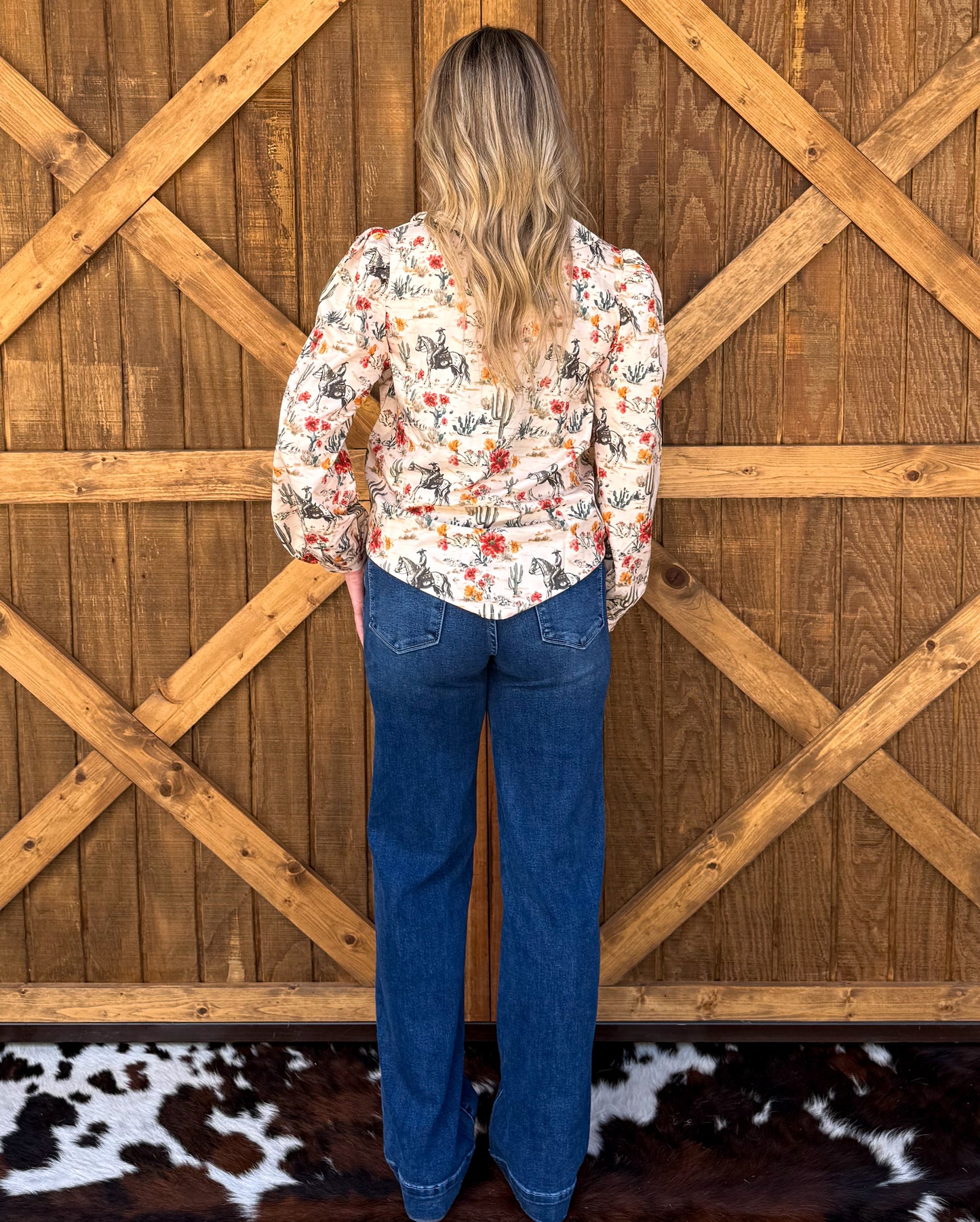 Rose Cowboy Blouse