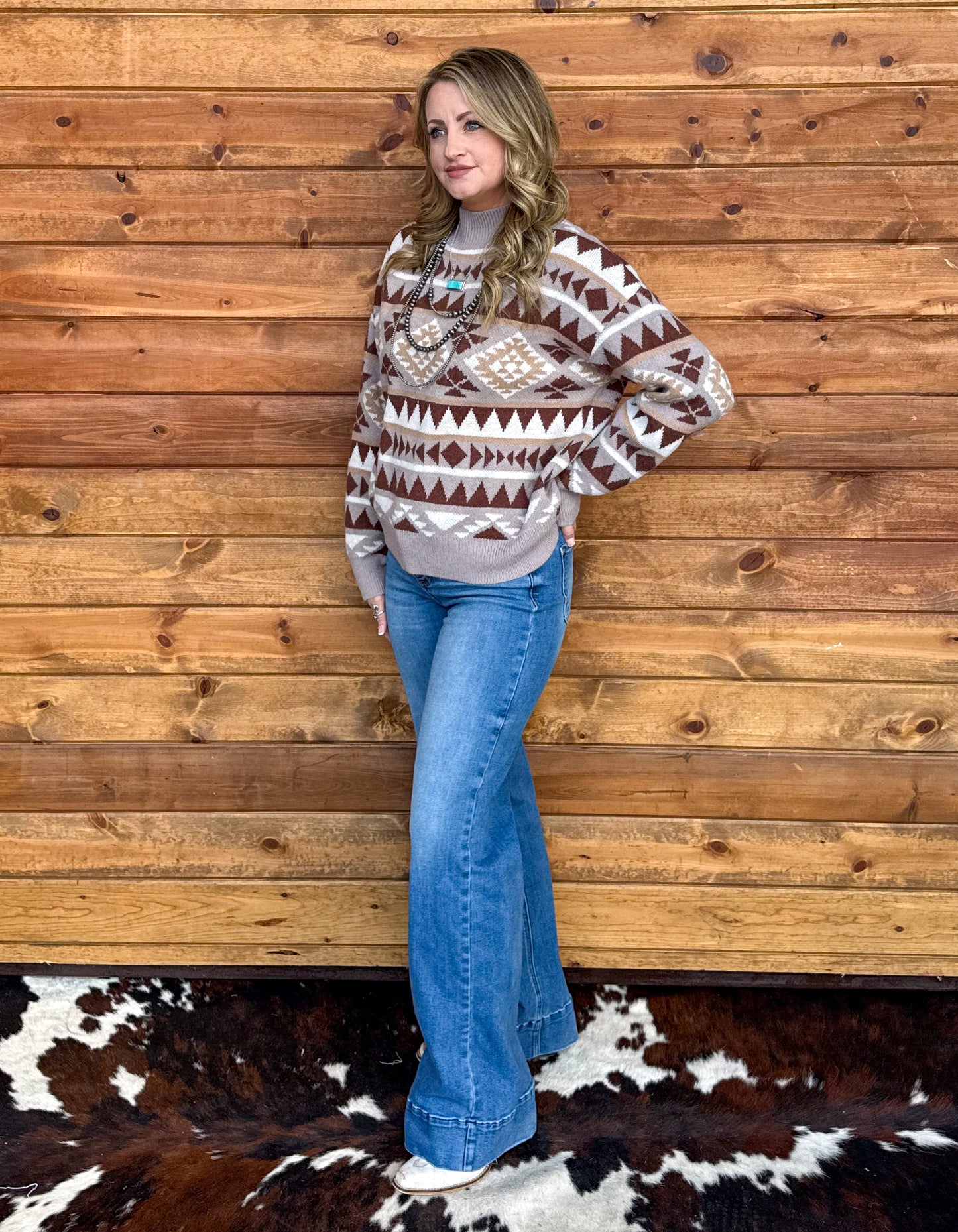 Southern Aztec Sweater *Brown