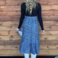 Saddle Up Ruffle Skirt *Navy