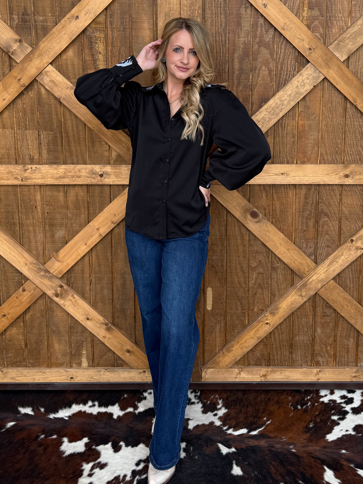 Midnight Horses Button-Up