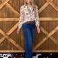 Rose Cowboy Blouse