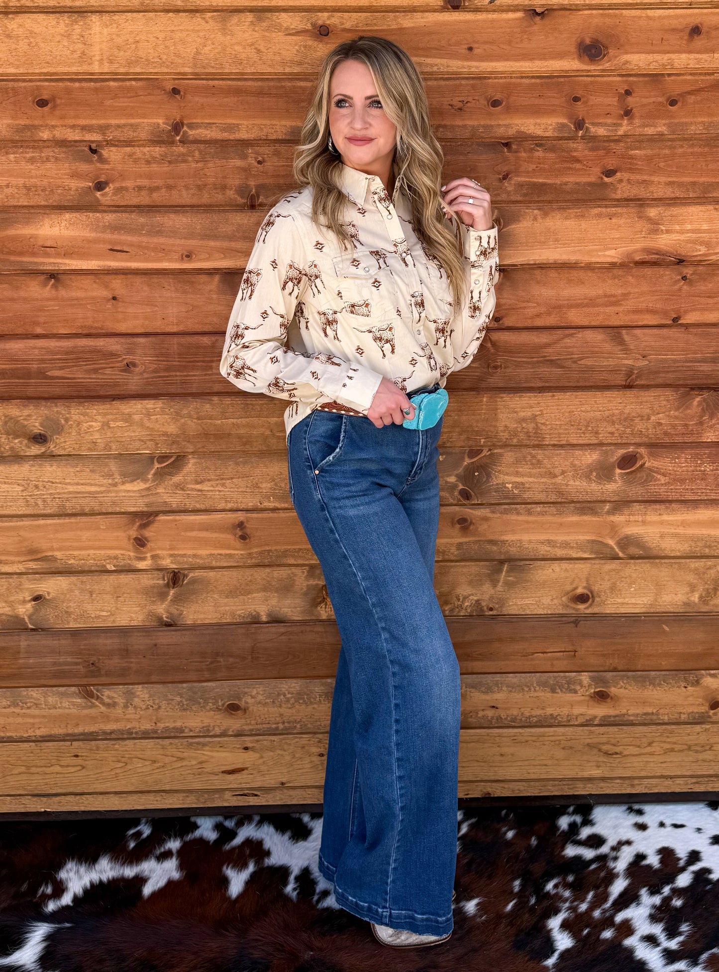 The Stockyards Pearl Snap Top