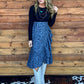 Saddle Up Ruffle Skirt *Navy