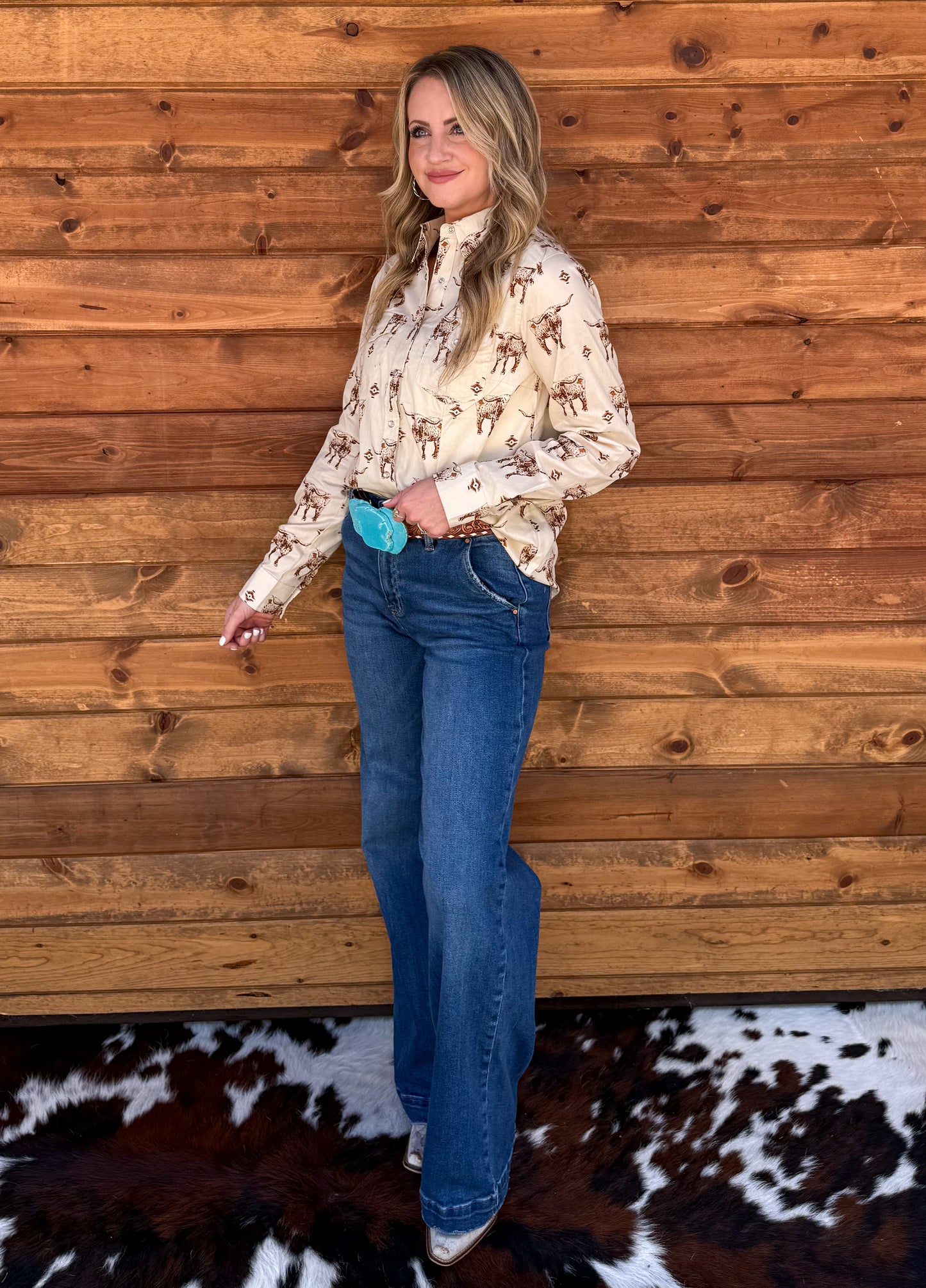 The Stockyards Pearl Snap Top