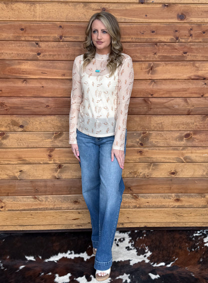 Cowboy Essentials Mesh Top