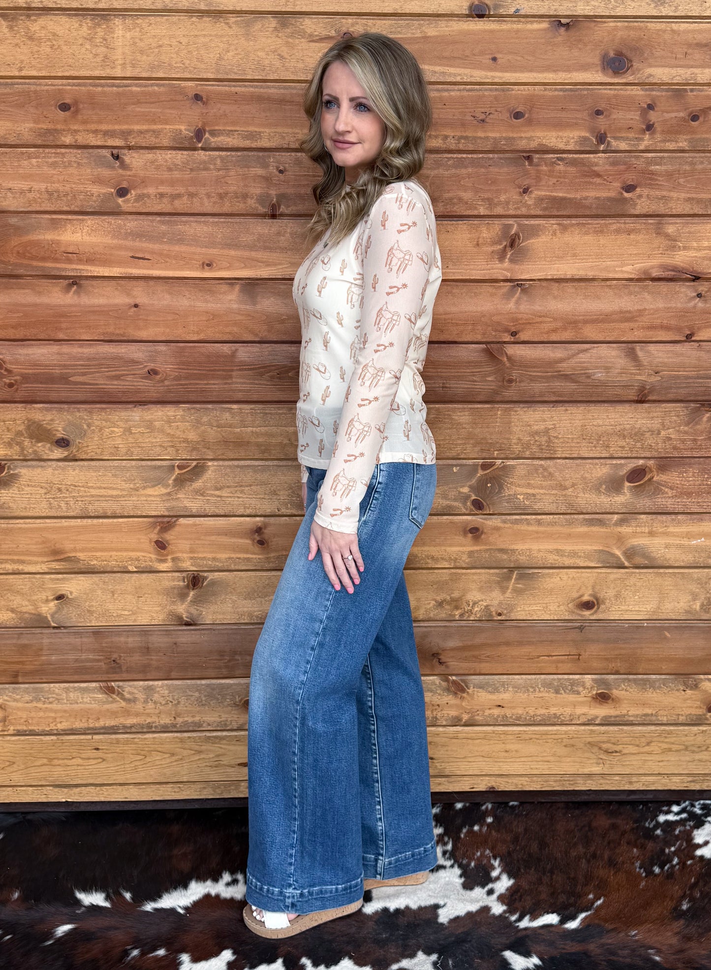 Cowboy Essentials Mesh Top