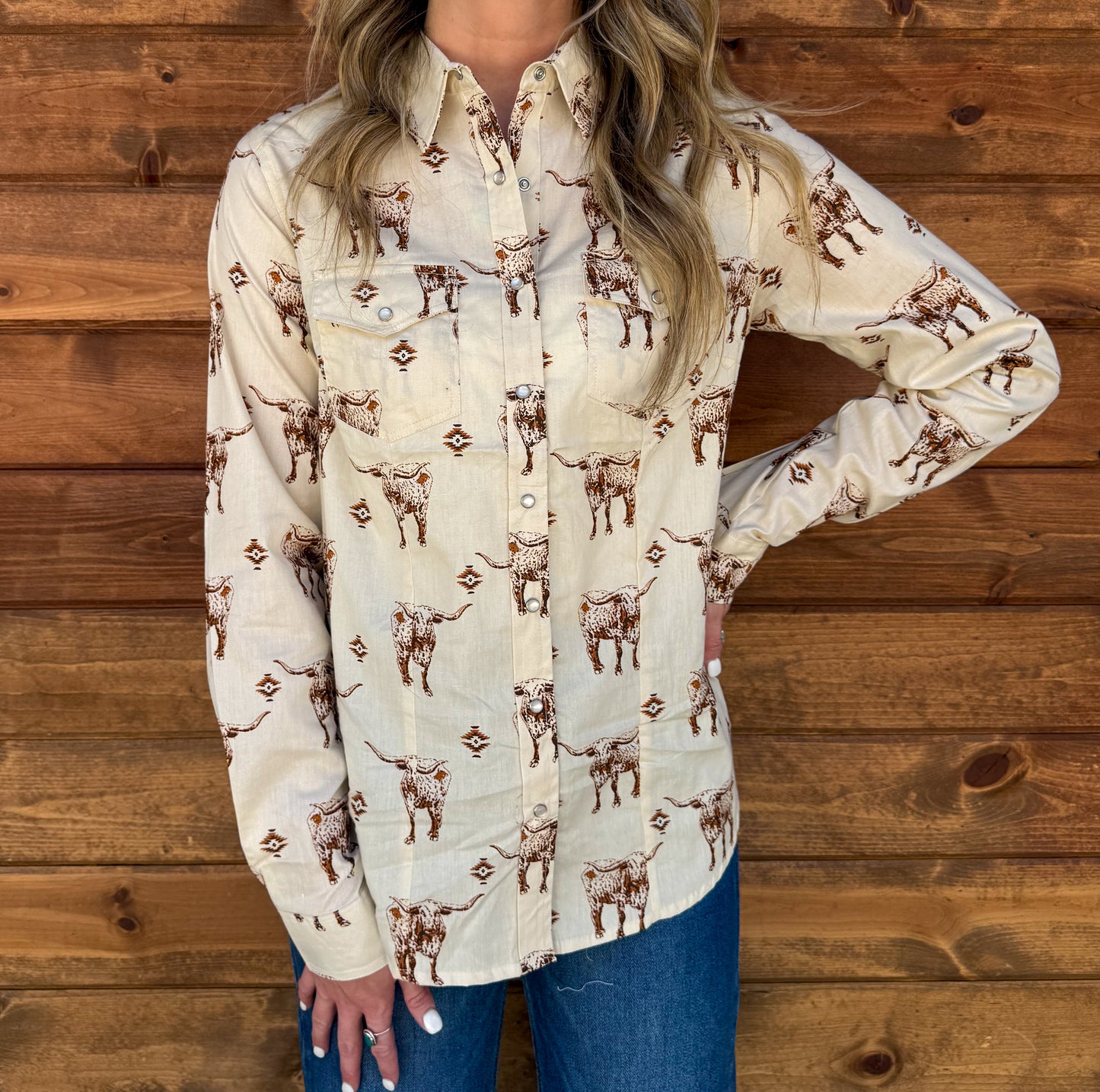 The Stockyards Pearl Snap Top