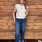 Simple Button-Up Tank *Cream