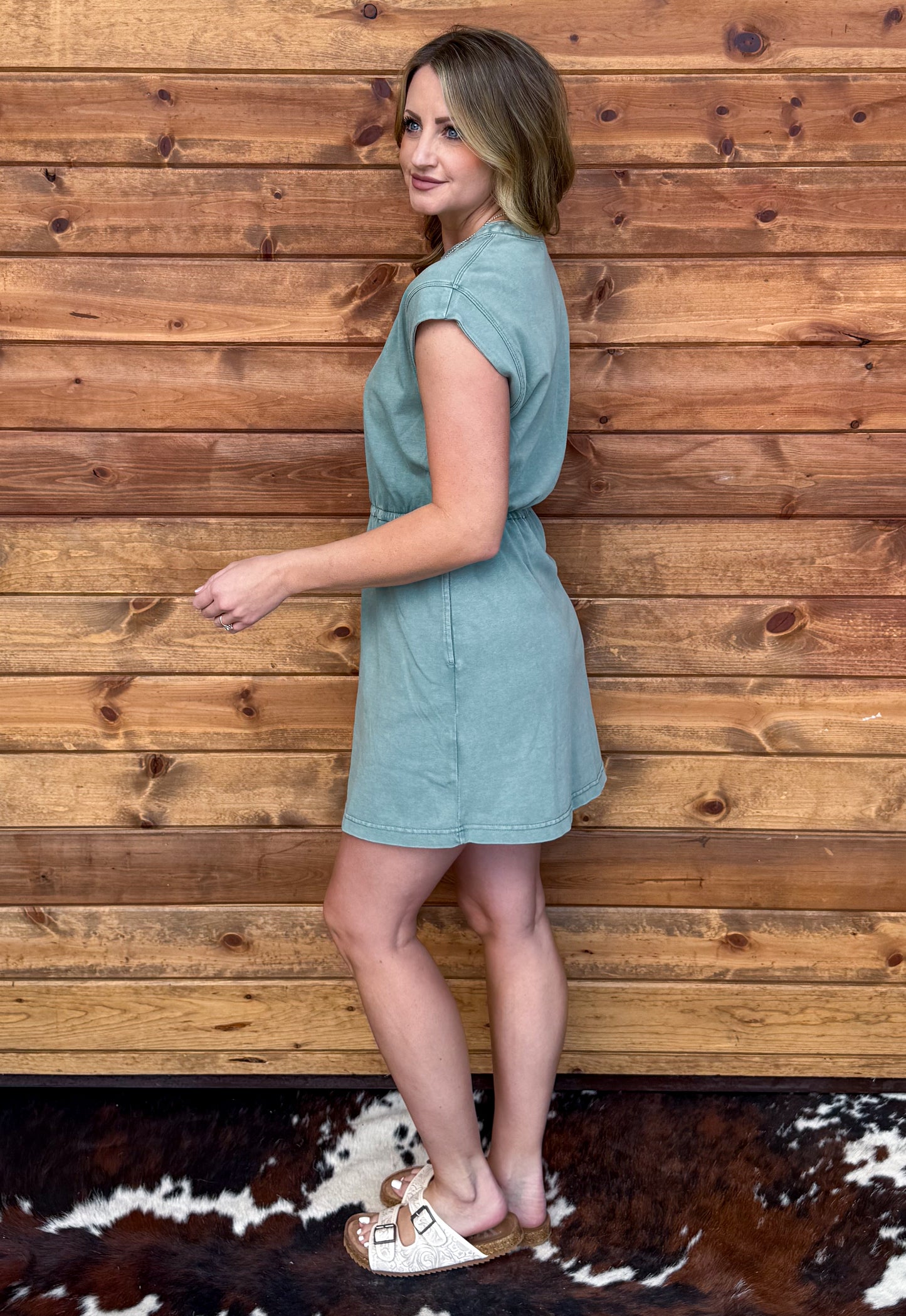 The Suzie Mini Dress *Sea Green