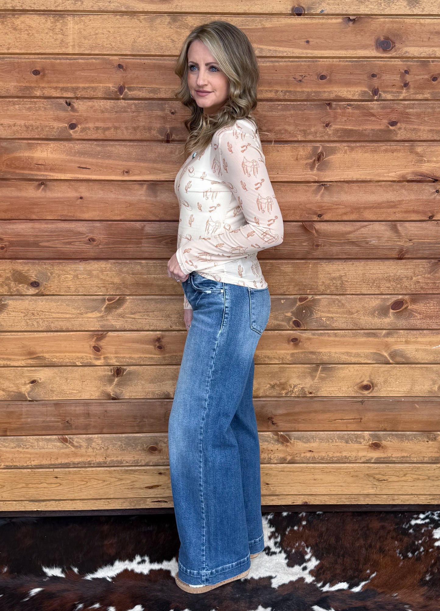 Cowboy Essentials Mesh Top