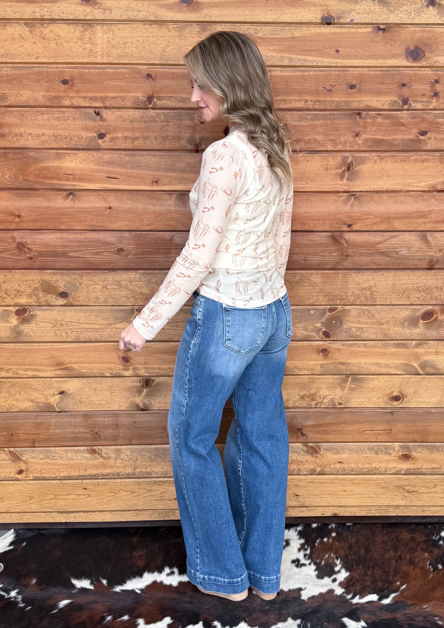 Cowboy Essentials Mesh Top
