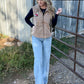 Southern Cactus Puffer Vest *Mocha