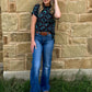 Midnight Aztec Top