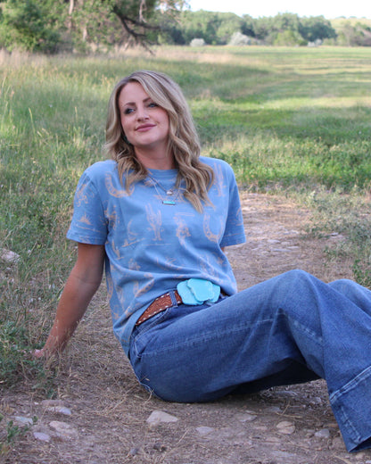 The Cowgirl Collage Top