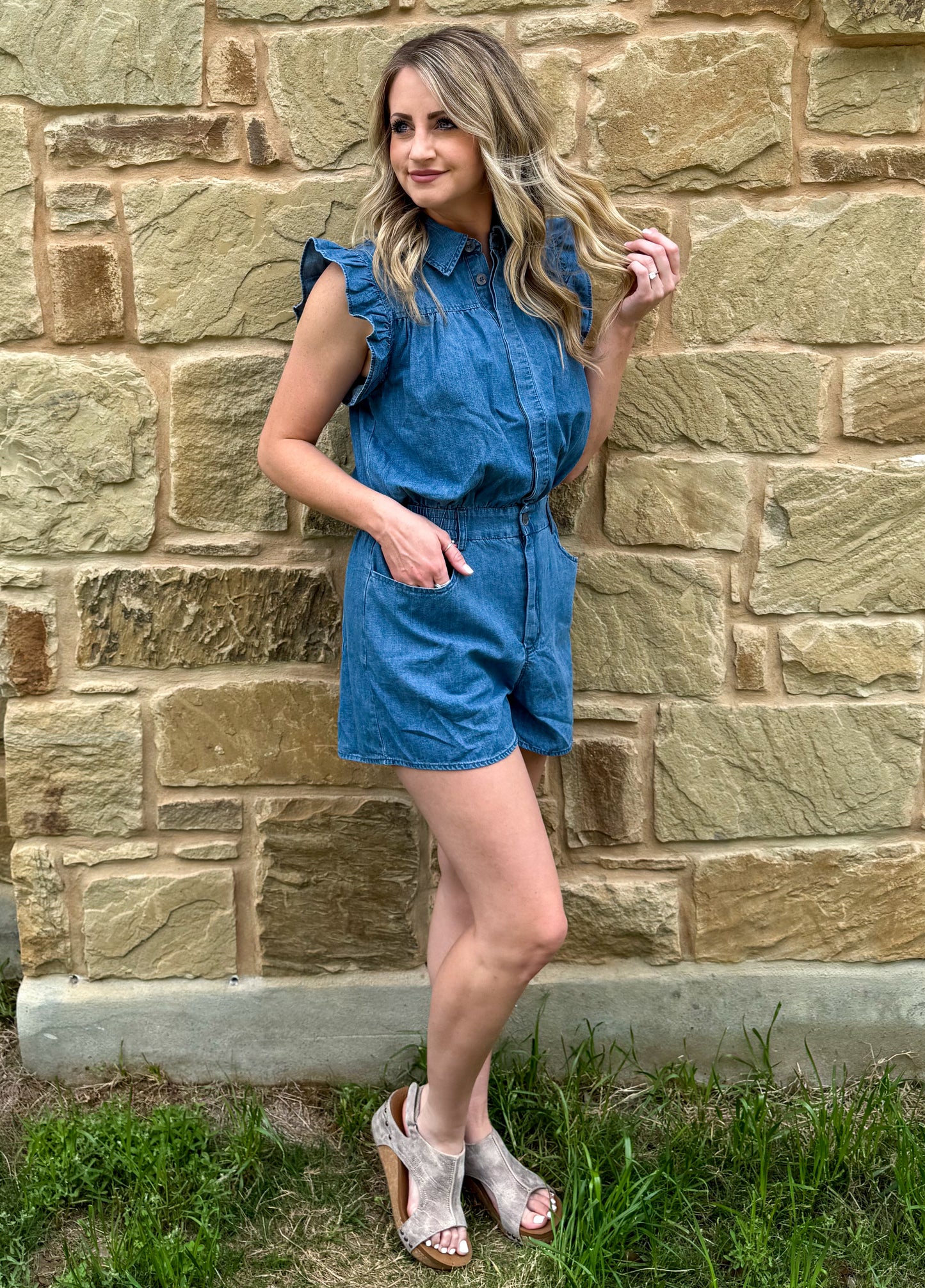 Denim Babe Romper