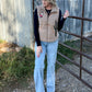 Southern Cactus Puffer Vest *Mocha