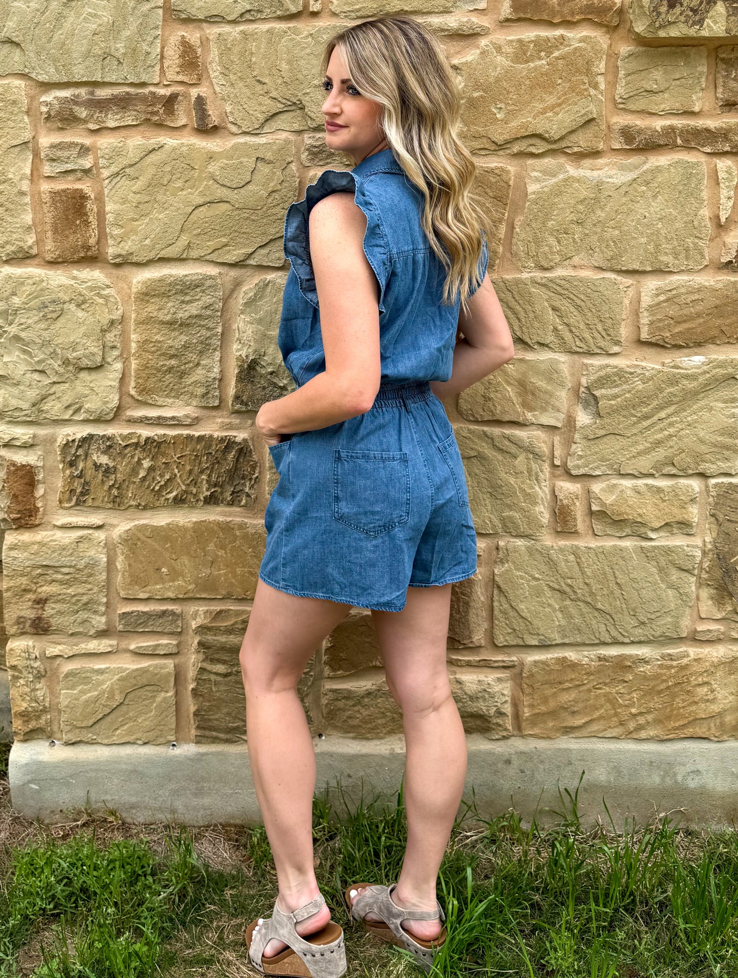 Denim Babe Romper