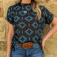 Midnight Aztec Top