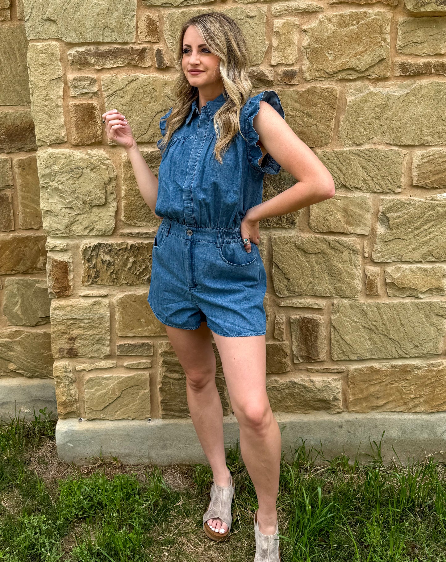 Denim Babe Romper