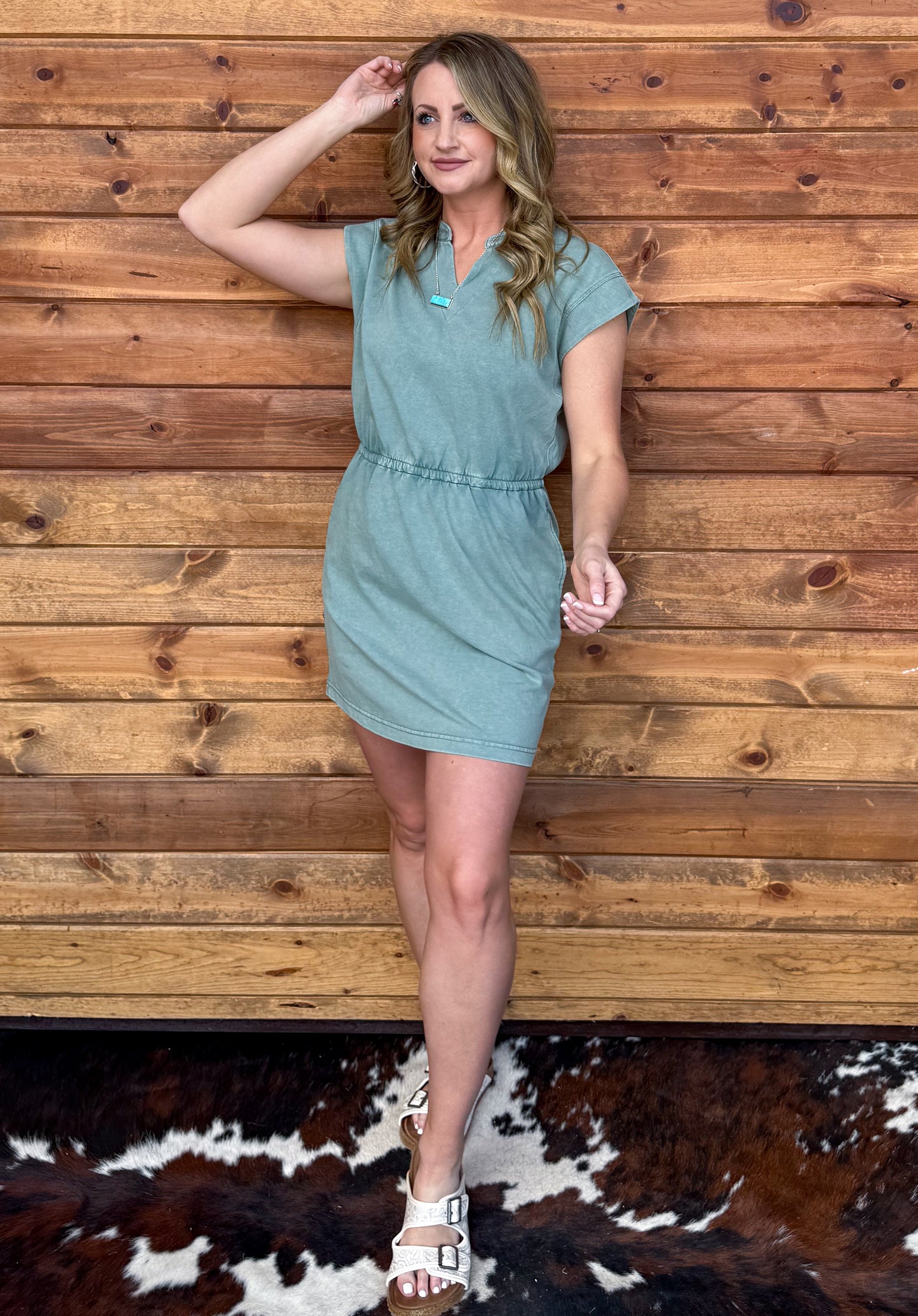 The Suzie Mini Dress *Sea Green
