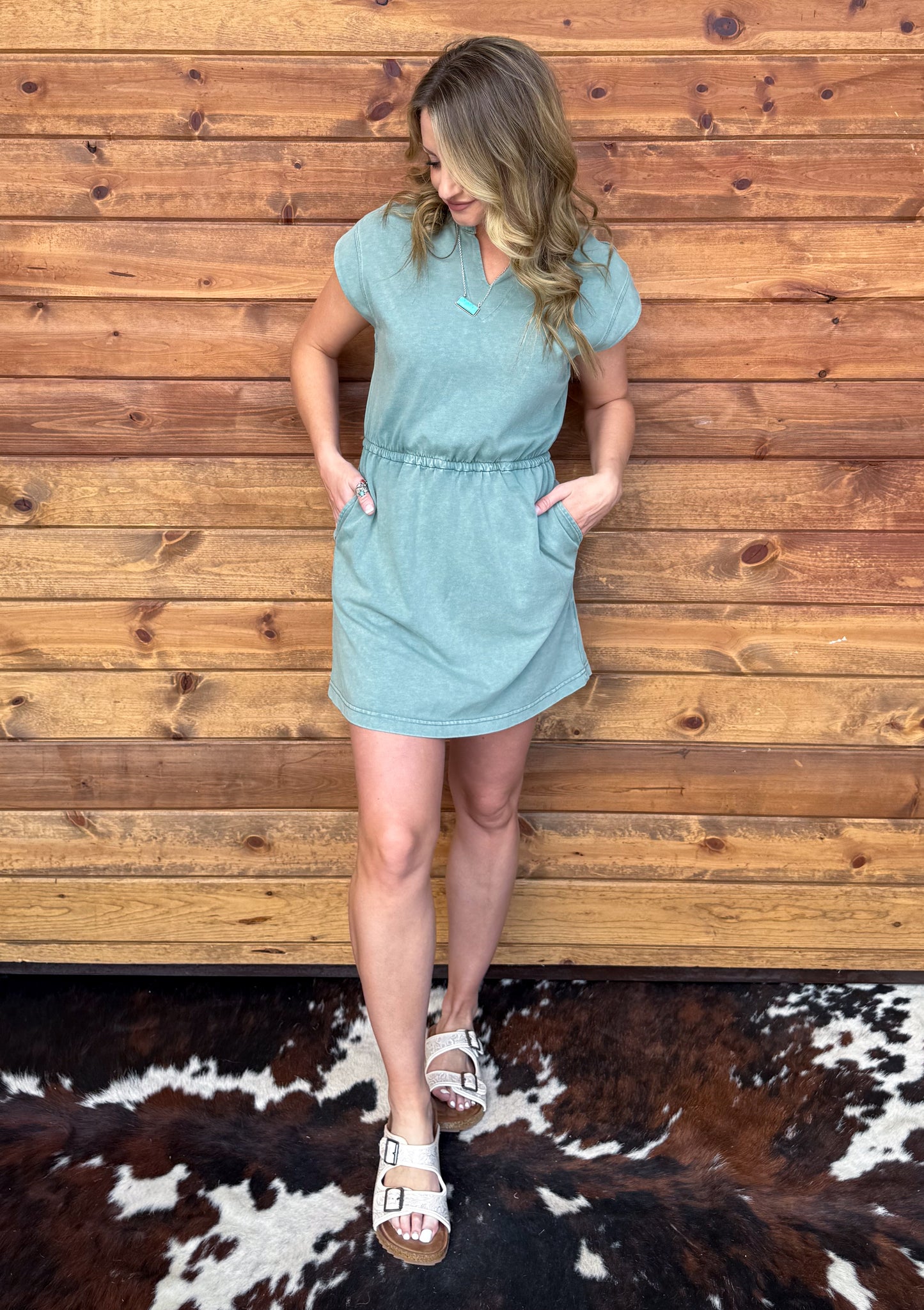 The Suzie Mini Dress *Sea Green