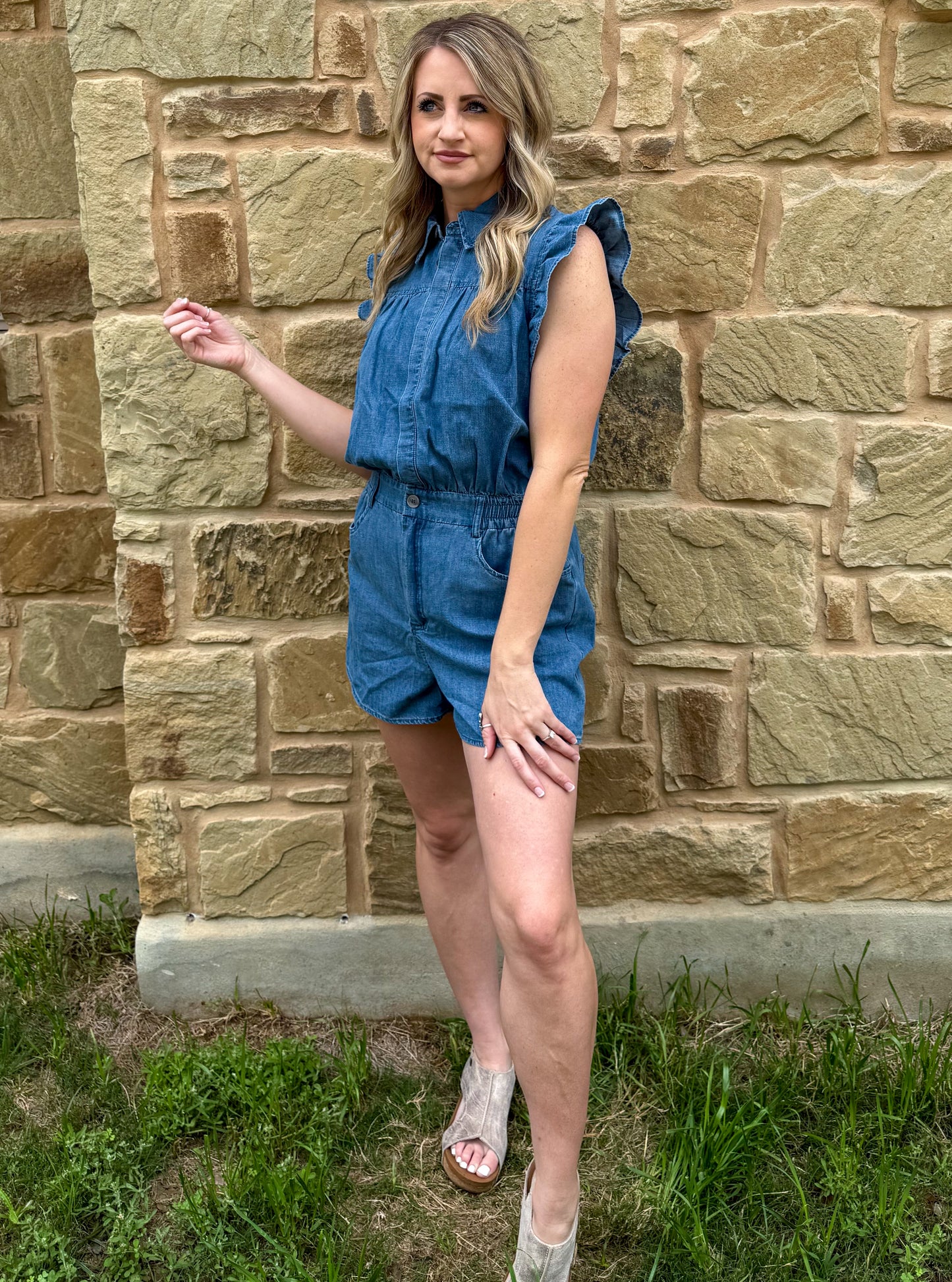 Denim Babe Romper