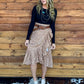 Saddle Up Ruffle Skirt *Tan