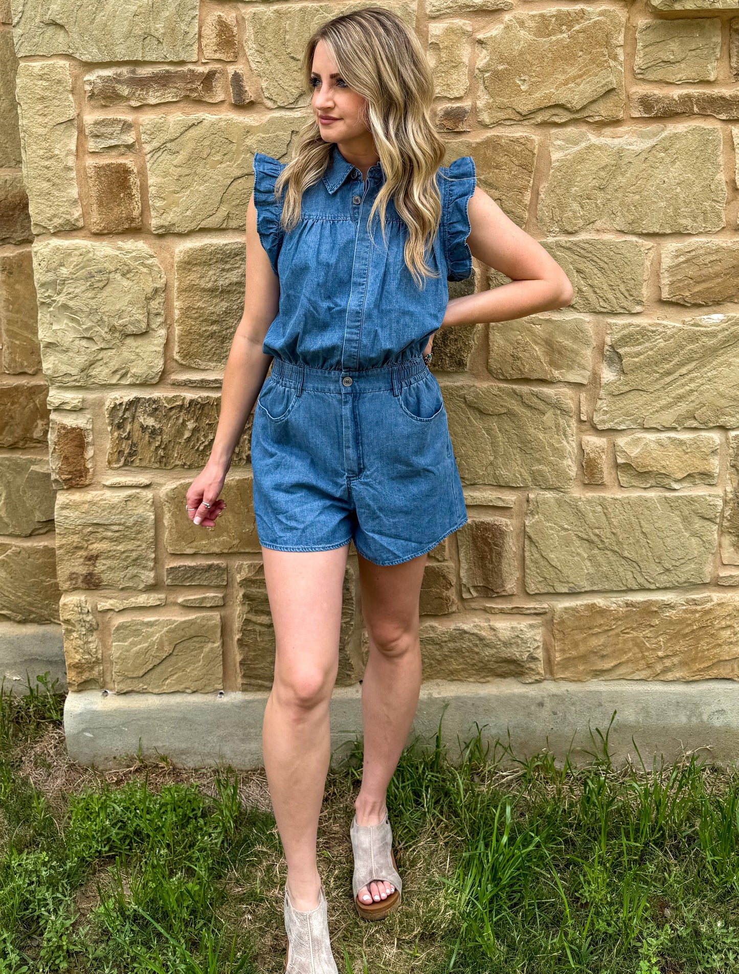 Denim Babe Romper