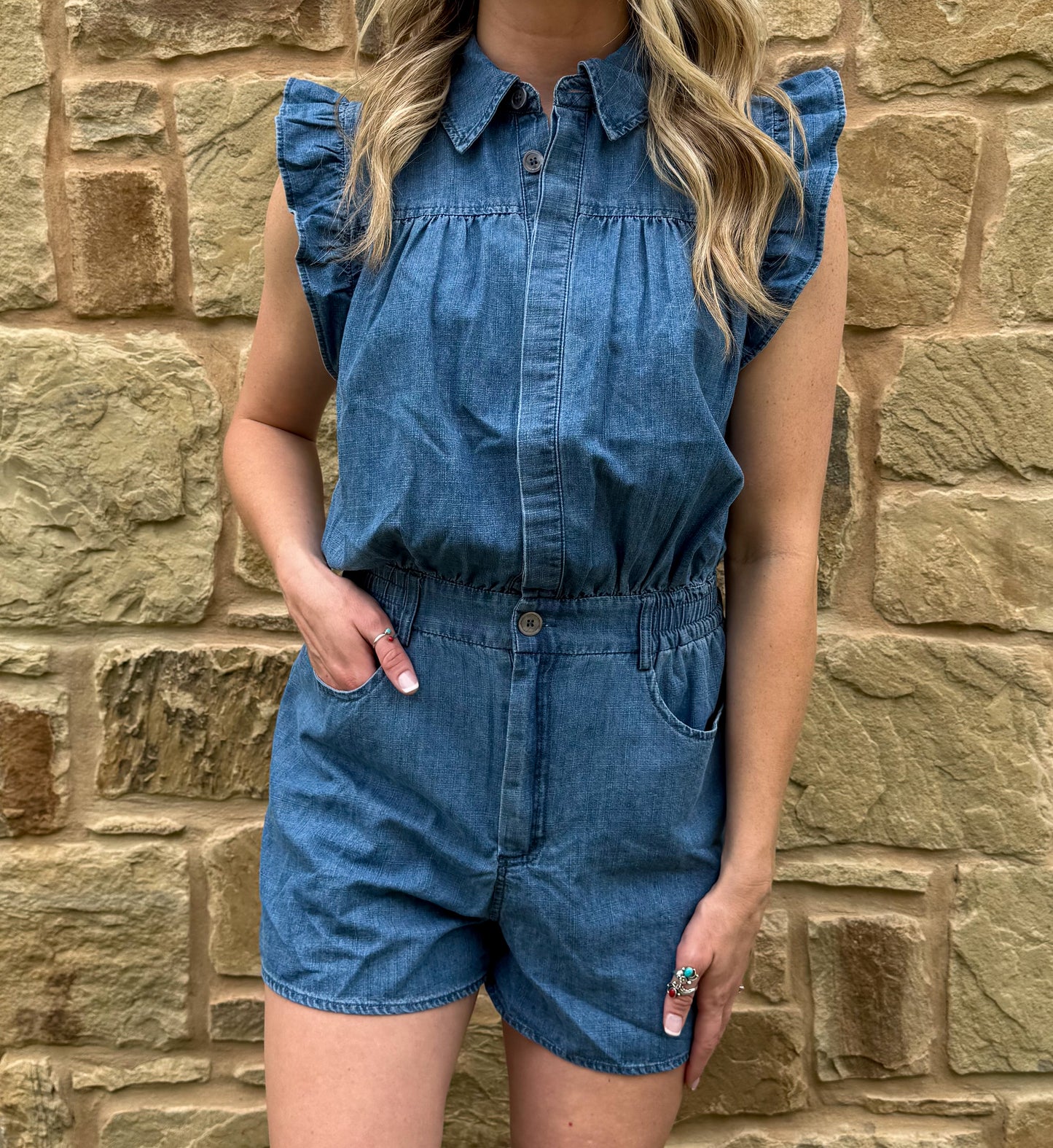 Denim Babe Romper