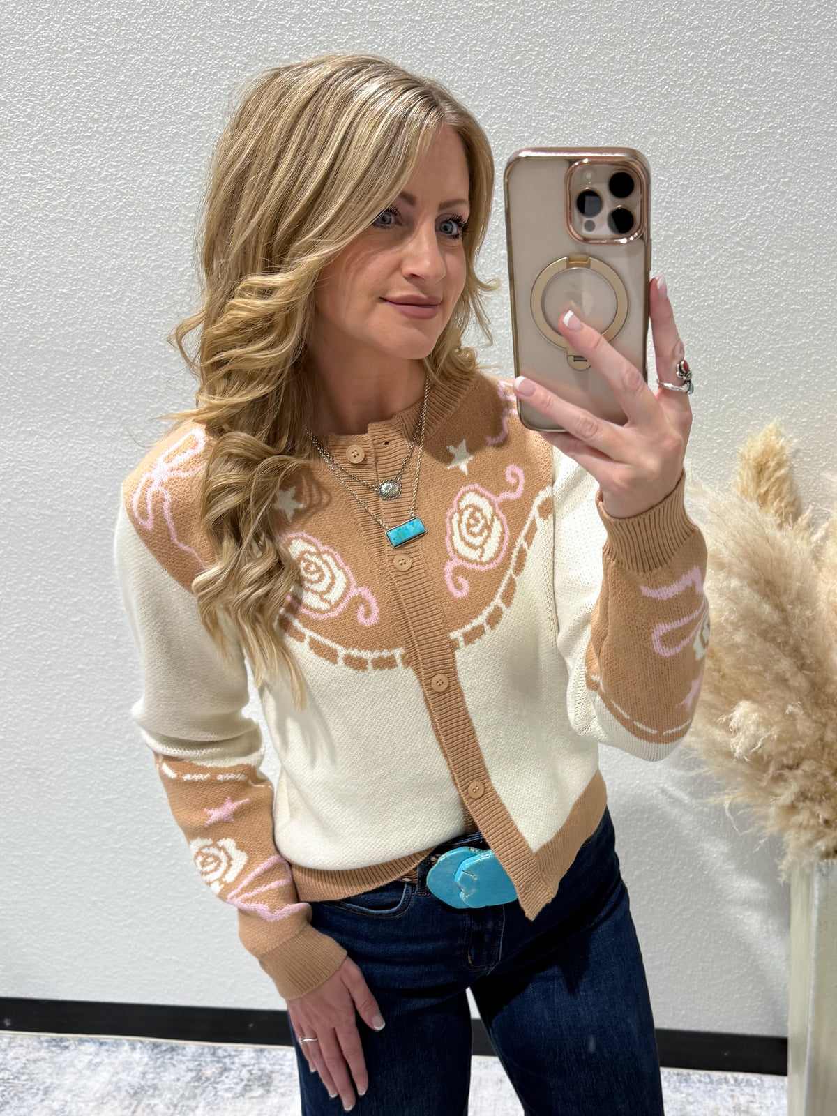 Western Rose Cardigan
