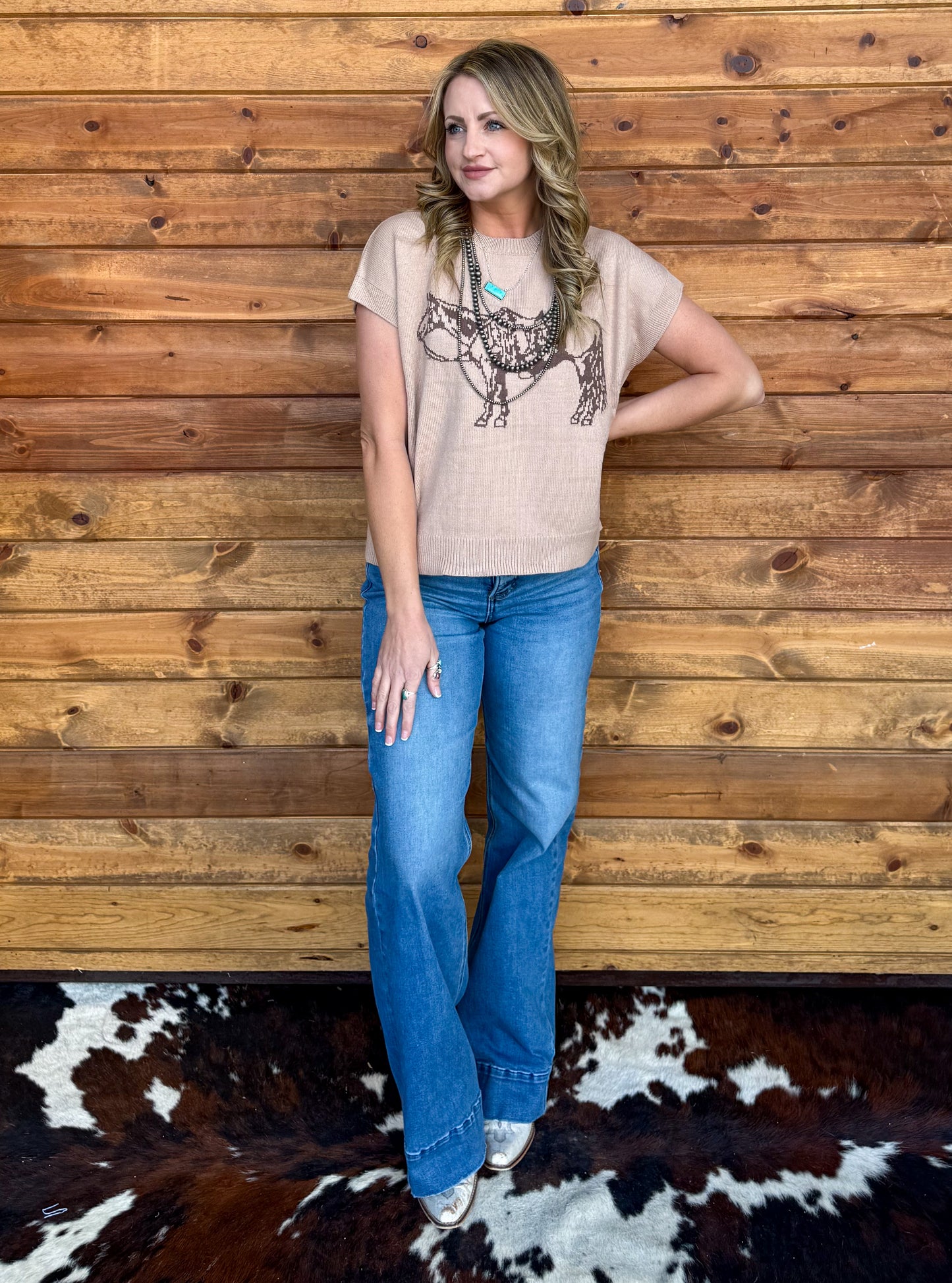 The Rodeo Horse Top *Mocha