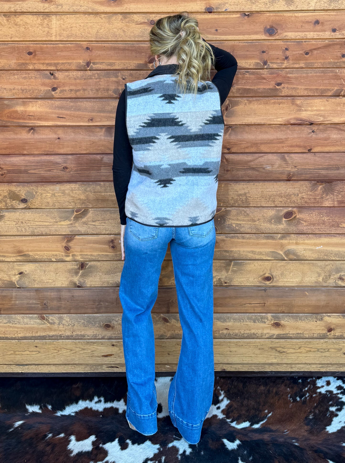 Grey Skies Aztec Vest