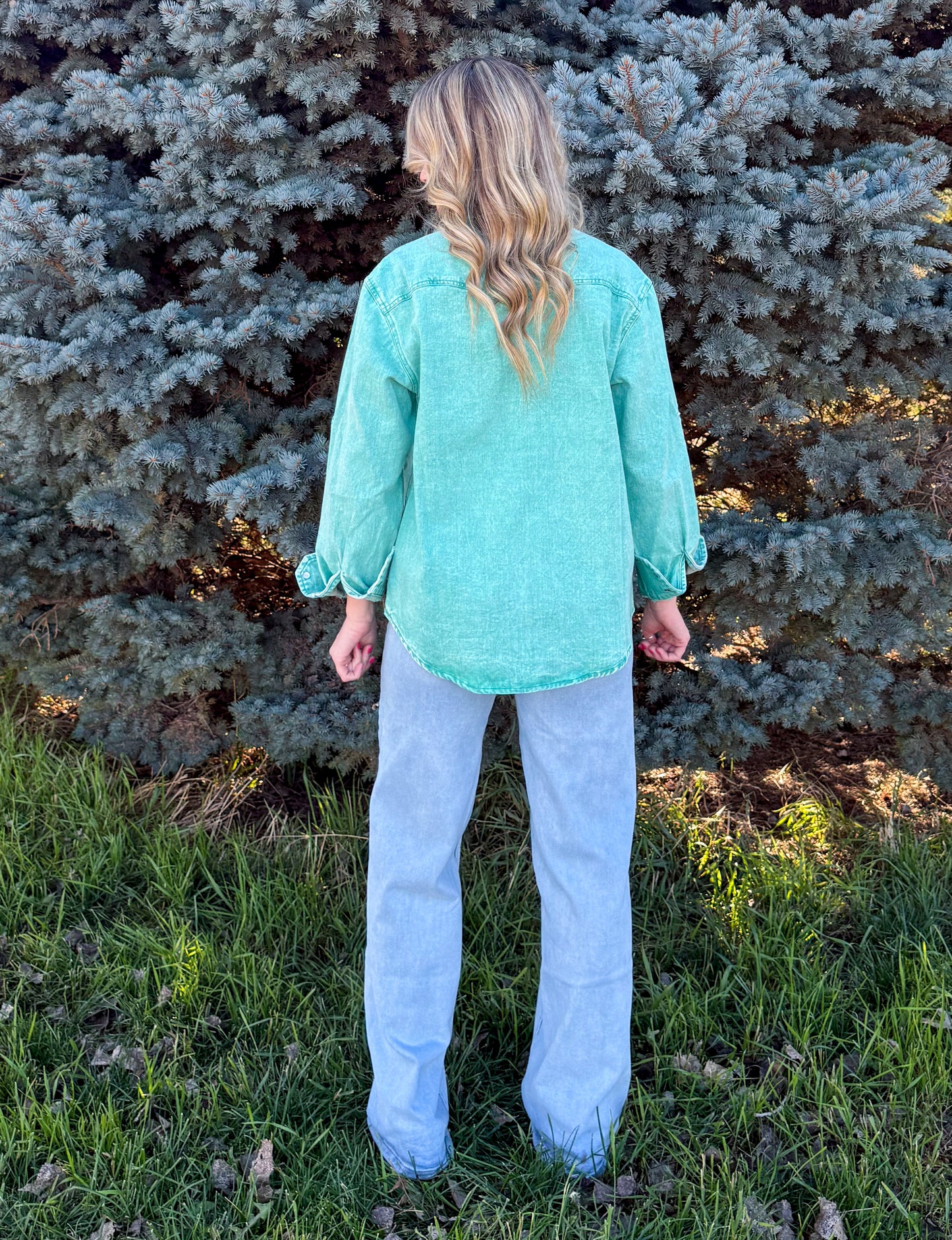 Denim Darlin' Long Sleeve *Jade