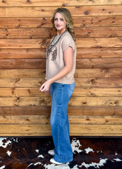 The Rodeo Horse Top *Mocha