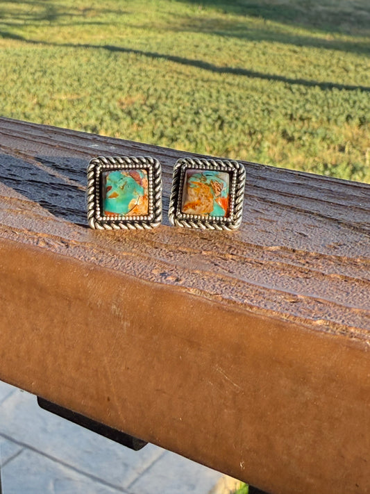 Small Square Earrings