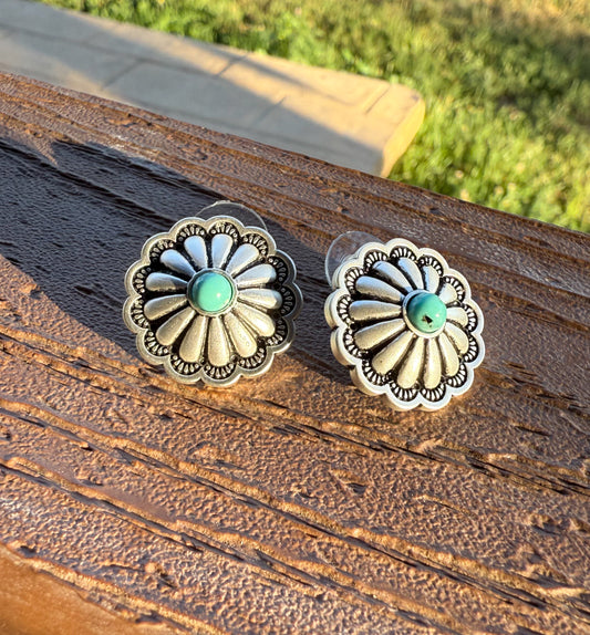 Small Concho Earrings