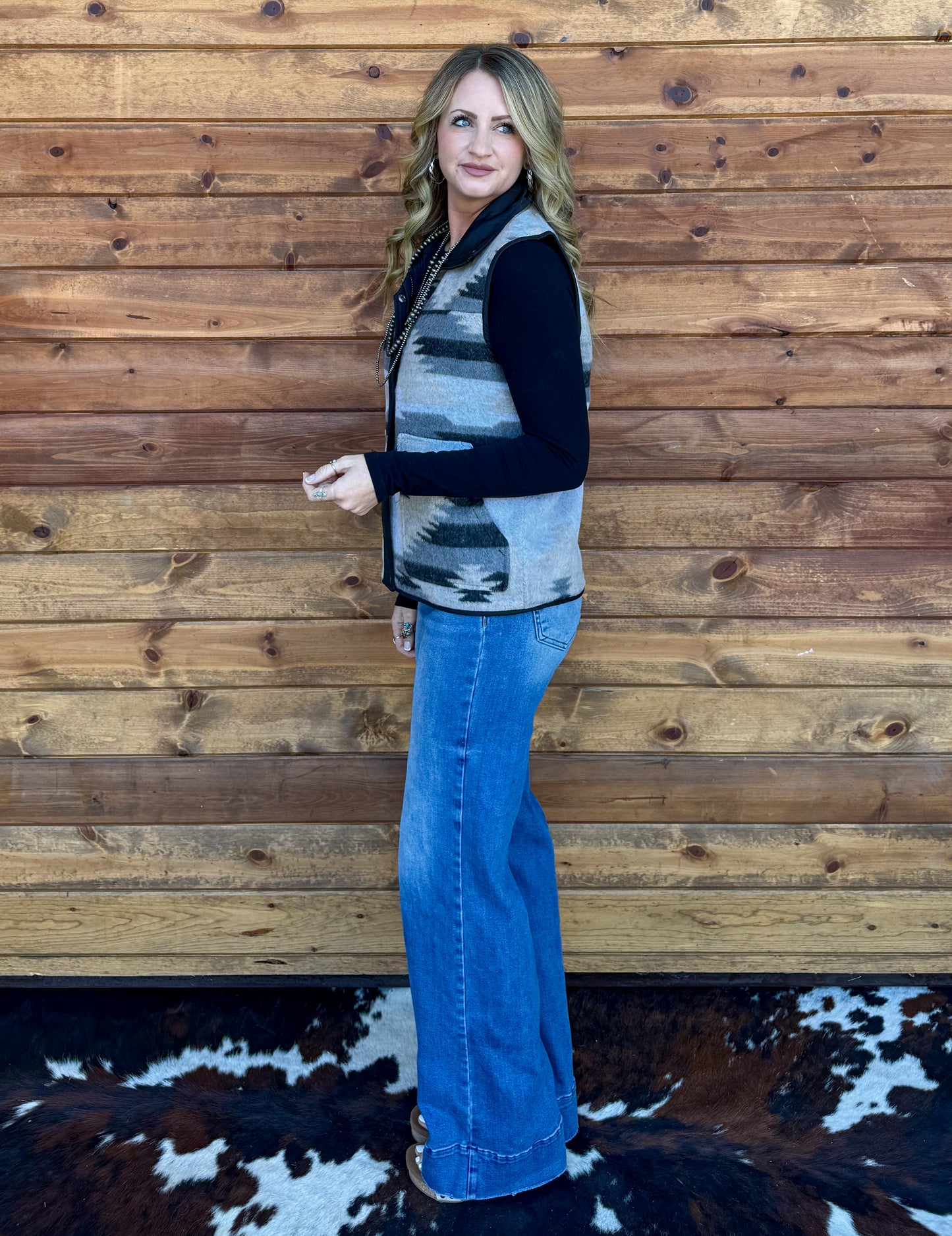 Grey Skies Aztec Vest