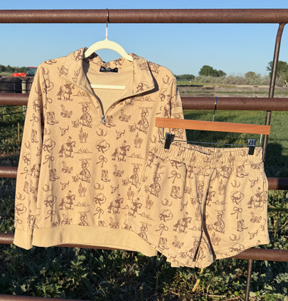 Western Collage Lounge Set
