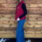 Boot Stitch Vest *Wine