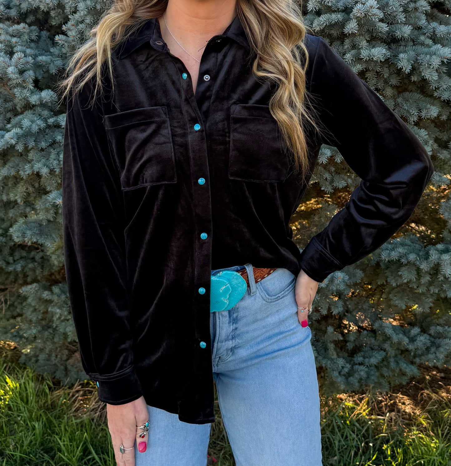 Velvet Moves Top *Midnight